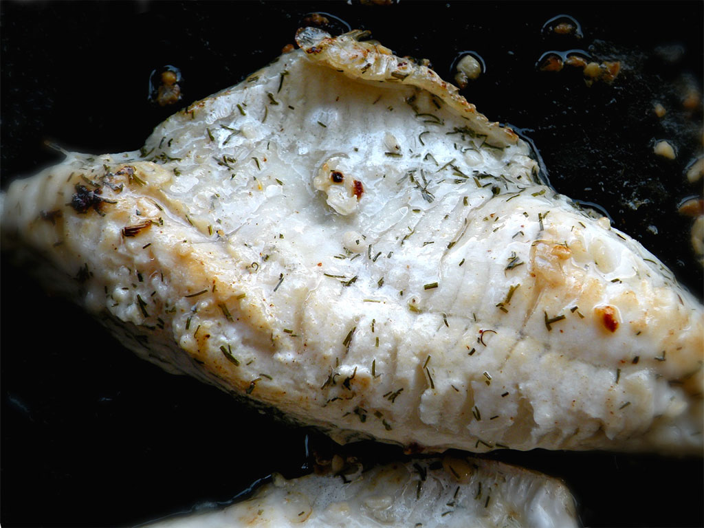 Filetti grandi di pesce persico